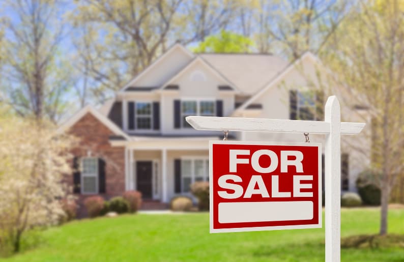 home with for sale sign